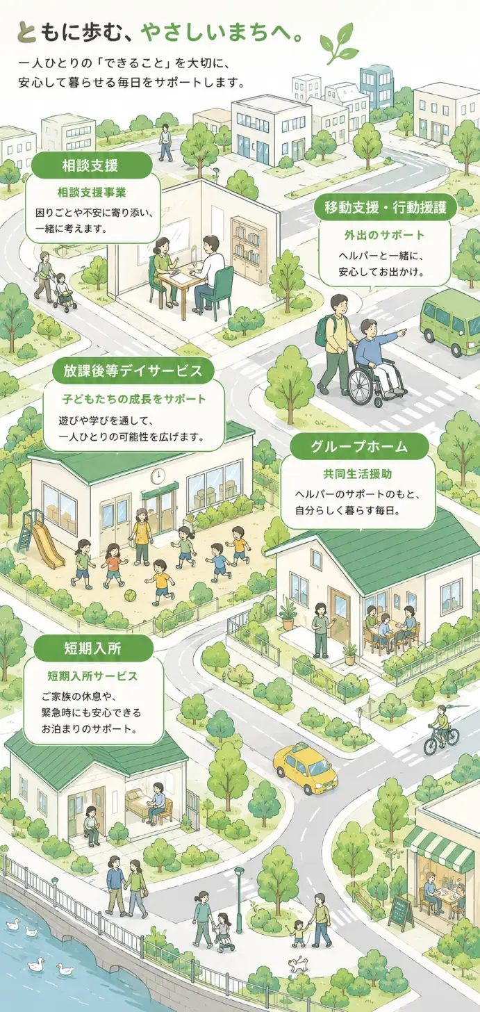 こげら会のサービス紹介マップ